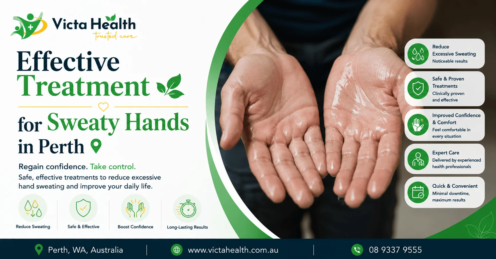 Effective Treatment For Sweaty Hands in Perth